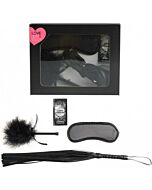 Secretplay first kit bdsm feather + monodose+ whip + blindfold