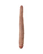 King cock 41cm tapered double dildo tan