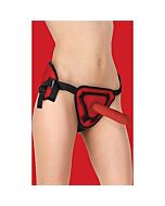 Deluxe silicone strap on 8 inch - red