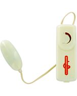 Glow in the dark - vibrating egg with controller