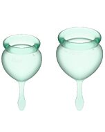 Satisfyer feel good kit copa menstrual verde light 15+20ml