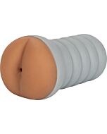 Ribbed gripper tight ass - brown