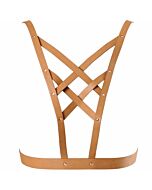 Bijoux indiscrets maze cross cleavage harness brown