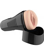 Self lubrication easy grip masaturbator xl vaginal flesh