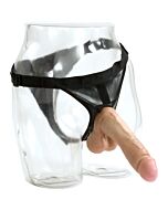 Harness 8 inch realistic cock