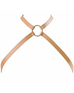 Bijoux indiscrets maze cross chest harness brown