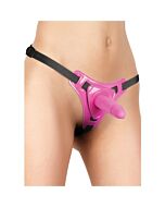 Ouch strap-on with adjustable straps pink