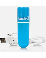 Screaming o rechargeable vibrating bullet vooom blue