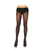 Leg avenue sheer to waist thighs with cotton crotch