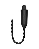 E-stimulation vibrating urethral sounding plug - black