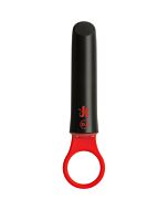 Power play with silicone grip ring - black