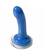 Sex in the shower blue dildo with suction cup