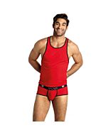 Red Microfiber T-Shirt "Masculine Seduction