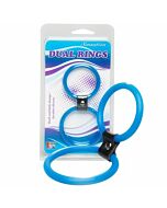 Dual double stimulation rings ring