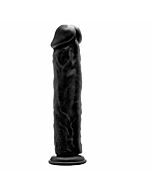 Real rock realistico 019 black dildo 295 cm