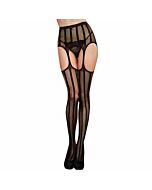Queen lingerie black stockings with garters