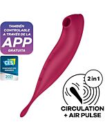 Satisfyer Twirling Pro+  Suction and Vibrating Wand with APP Connect - Pink