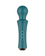 Personal rechargeable green XOCOON wand - powerful and lightweight with 10 vibration patterns