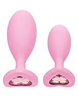 Crystal Pink Set - Graduated Anal Plugs