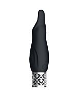 Rechargeable silicone bullet vibrator - black | Sparkle
