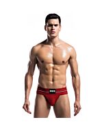 Classic wide jockstrap fetish - red