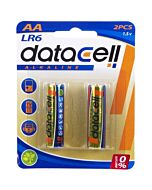 Blister 2 LR6/AA alkaline batteries - Datacell