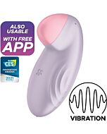 Satisfyer Tropical Tip Lay-On Vibrator Purple - Satisfyer Dipping Delight