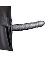 Ouch! Braided Metallic Hollow Strap-On 8''/20 cm