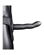 Ouch - Curved Metallic Hollow Strap-On - 8'' / 20 cm