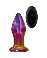 GlamPlug Glass Anal Vibrator with Remote Control