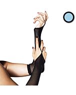 Leg avenue arm warmers light blue network