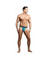 Male power micro thong bamboo blue