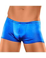 Male power blue satin boxer