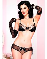 Leg Avenue 2pc stunning black-nude in September