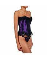 freya purple corset