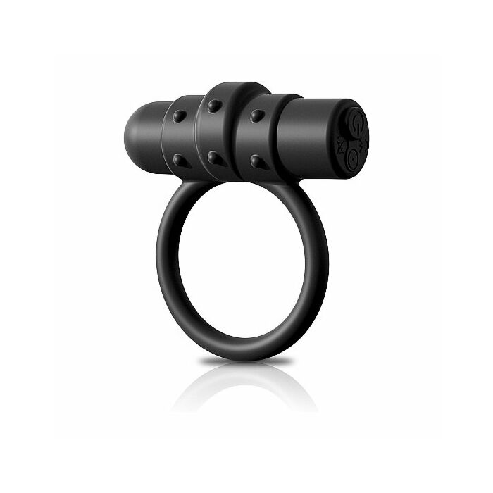 Vibrating silicone c-ring - black
