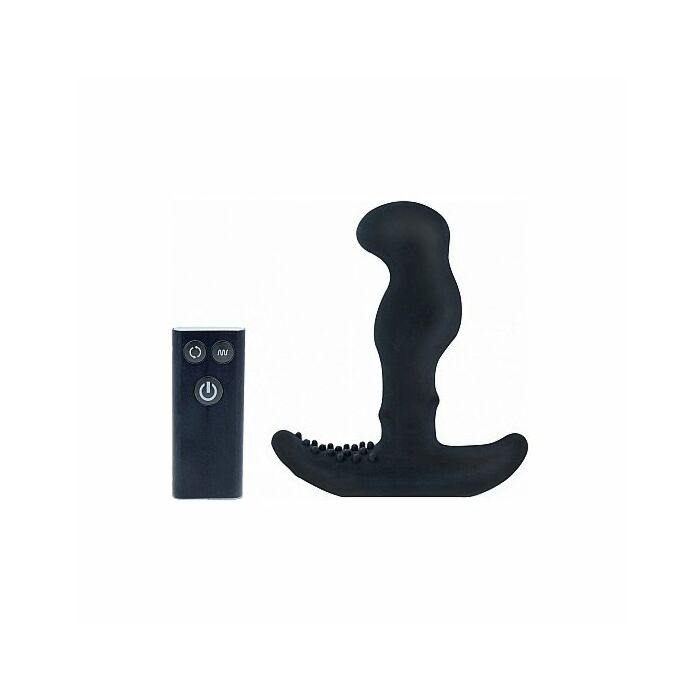 G stroker unisex massager with unique stroker beads - black