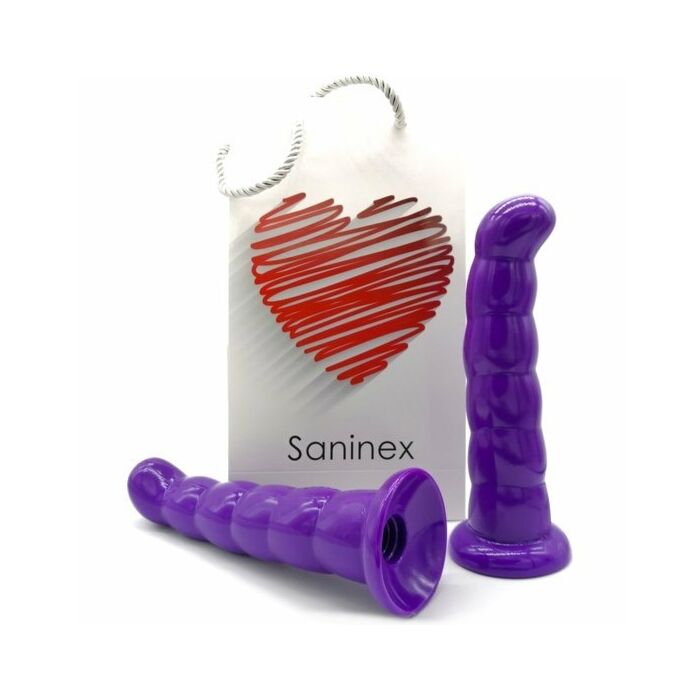 Saninex silicone dildo 19 cm purple