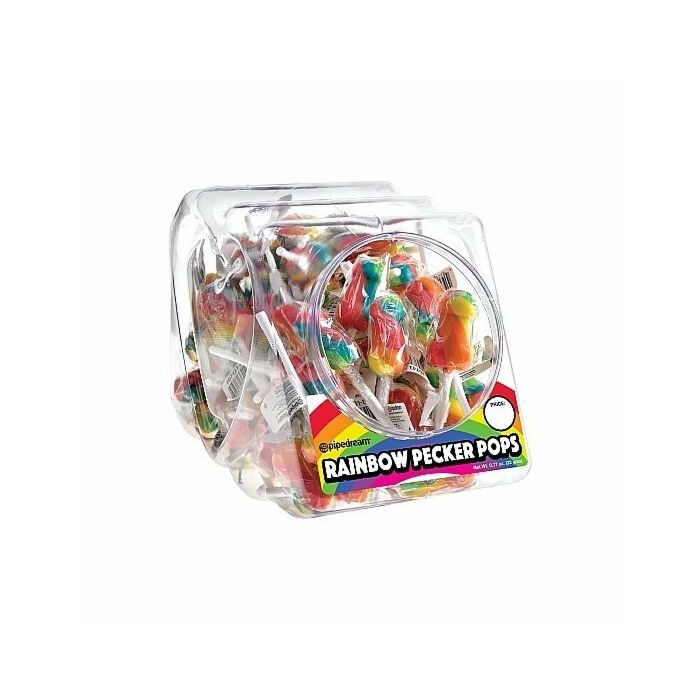 Rainbow pops - fishbowl - 72 pcs