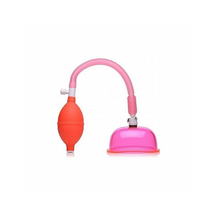 Vaginal pump with 3.8 inch small cup - pink