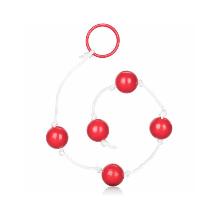 Medium anal beads - red
