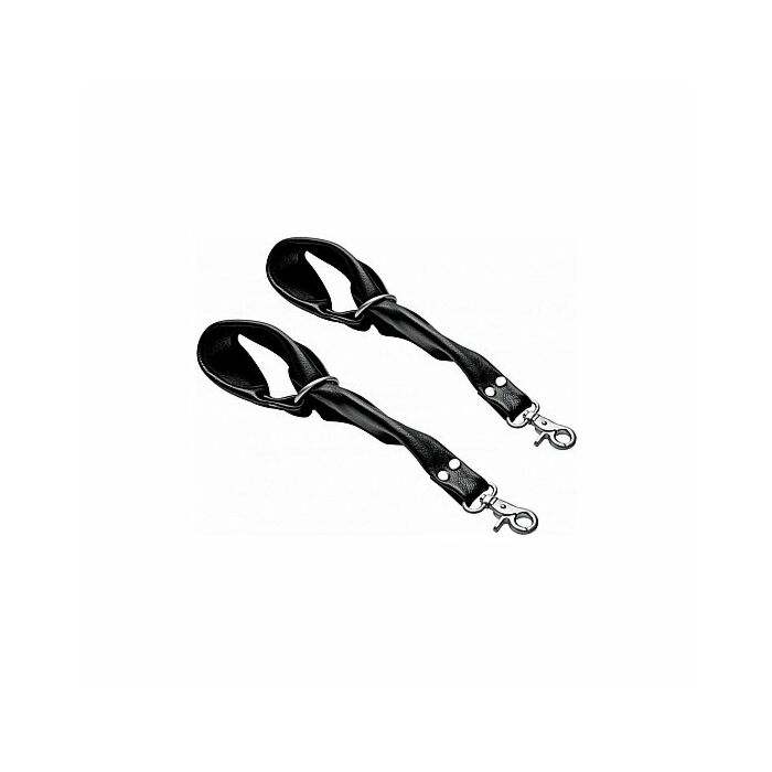 Universal leather restraints black