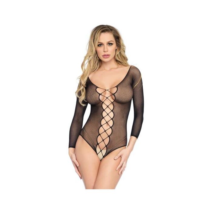 Leg avenue fishnet crotchless teddy