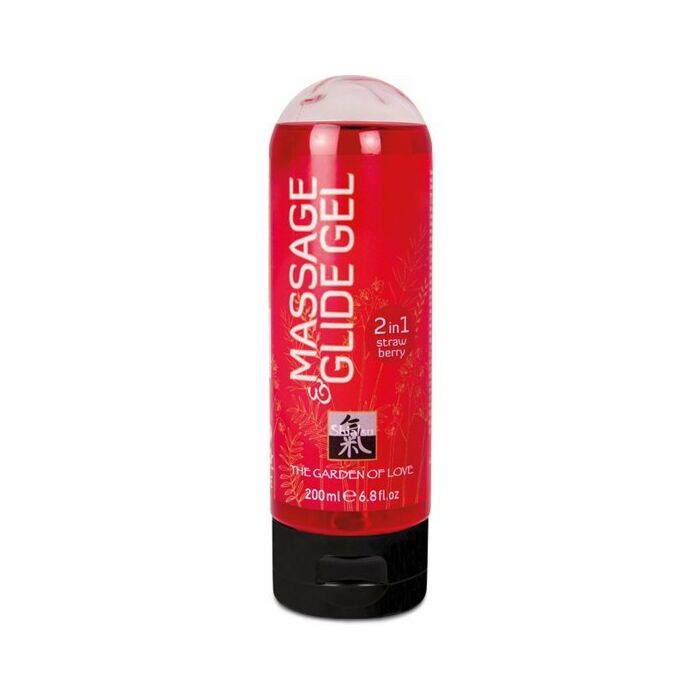 Shiatsu massage and glidegel 2 in 1 strawberry