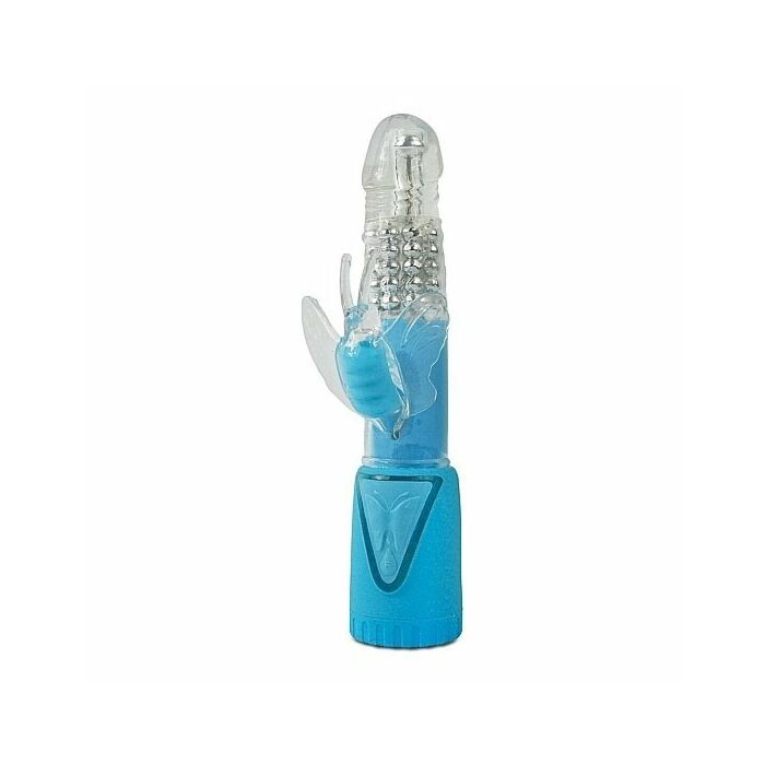 Climax flight 7x rotatin beaded rabbit vibe blue