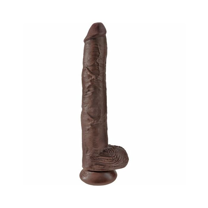 King cock 14 with balls brown