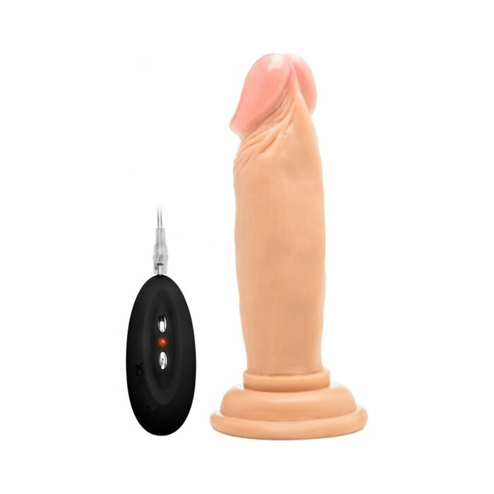 Vibrating realistic cock - 6 inch - skin