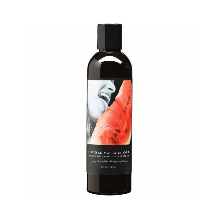 Earthly body watermelon edible massage oil
