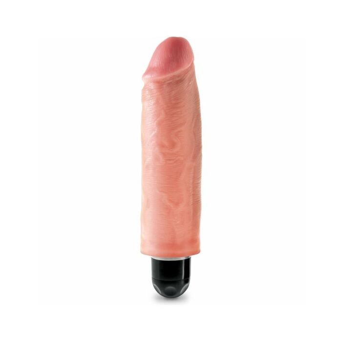 King cock 15.24 cm vibrating stiffy - flesh