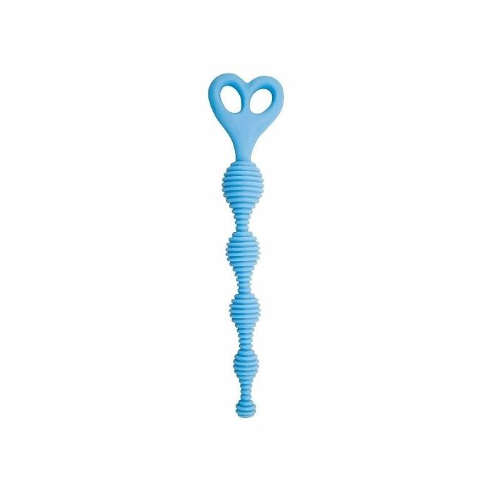 Climax anal - anal beads silicone stripes - blue